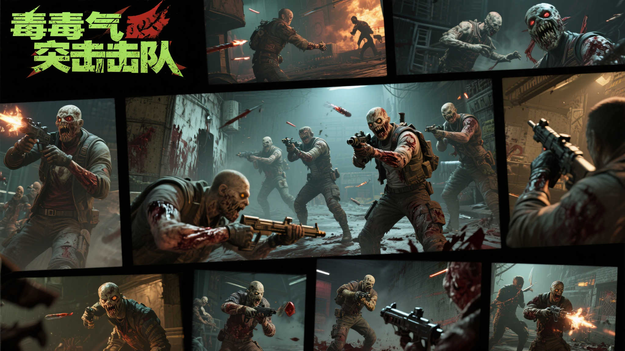 毒气突击队》大量游戏截图曝光，打僵尸玩法让人联想到《求生之路